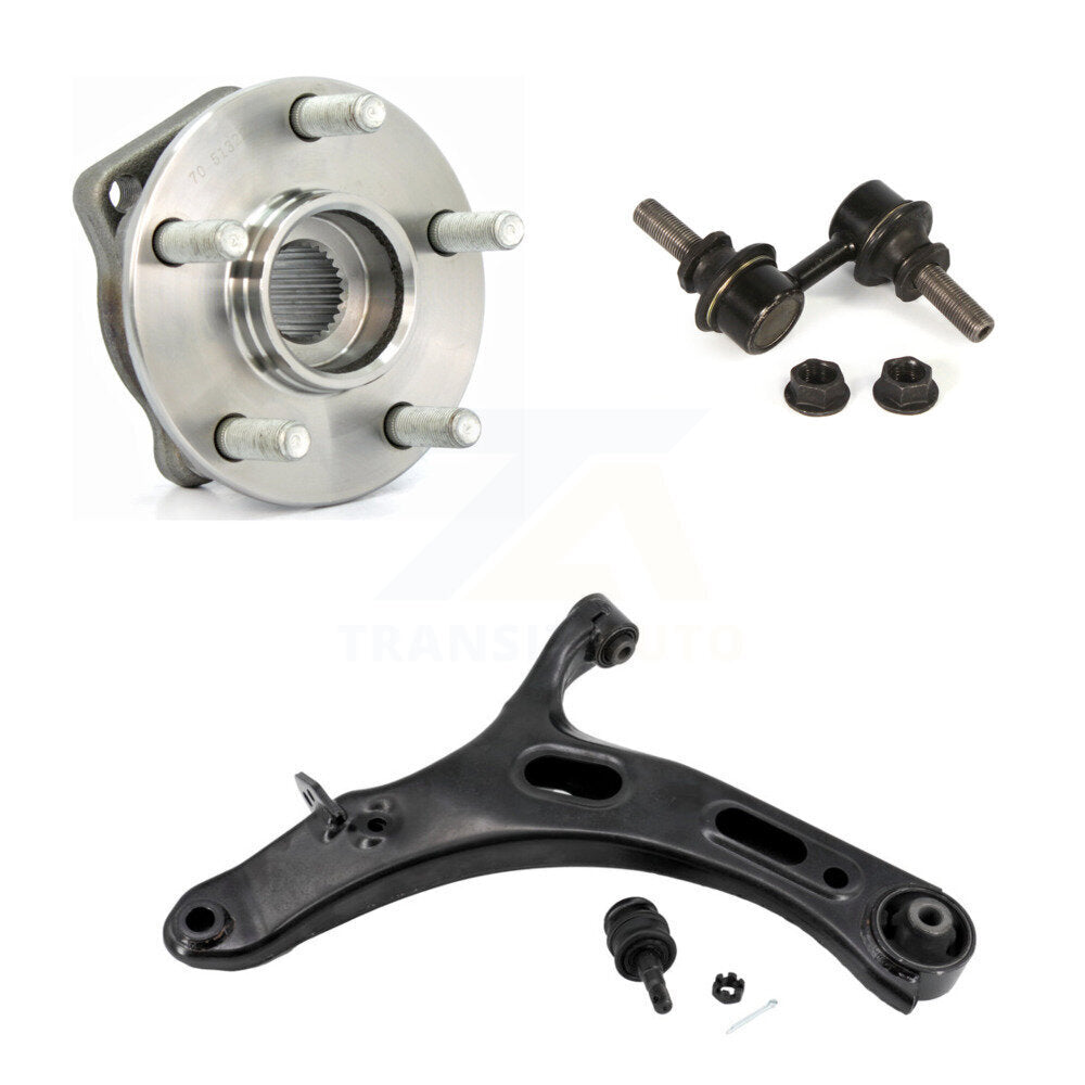 Hub Bearing Lower Control Arm & Link Front Left Kit For 2010-2014 Subaru Legacy
