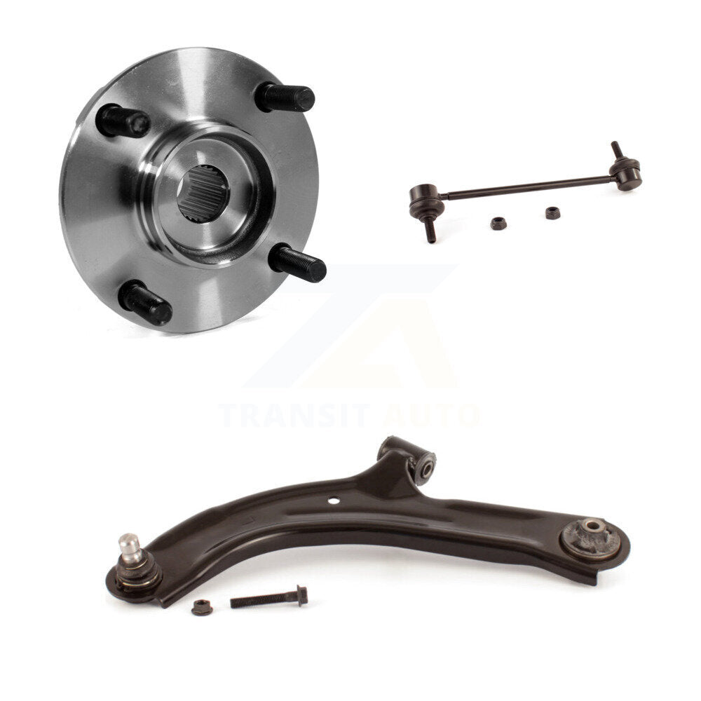 Bearing Lower Control Arm Ball Joint & Link Front Left Kit For Nissan Versa Cube