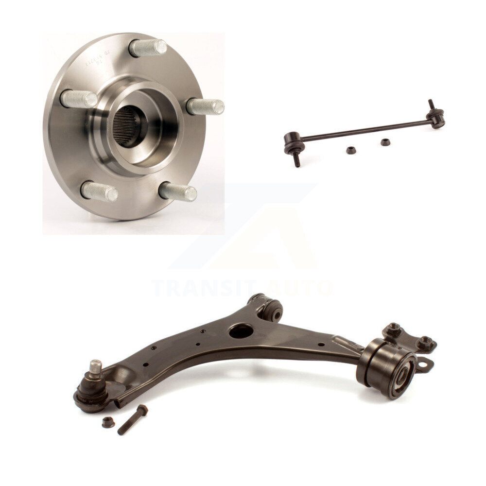 Hub Bearing Lower Control Arm with Ball Joint & Link Front Left Kit For Mazda 3