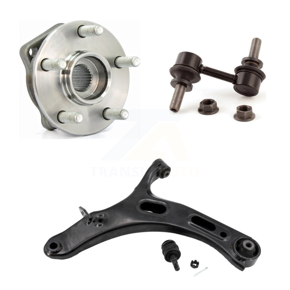 Hub Bearing Lower Control Arm & Link Front Left Kit For 2010-2014 Subaru Outback
