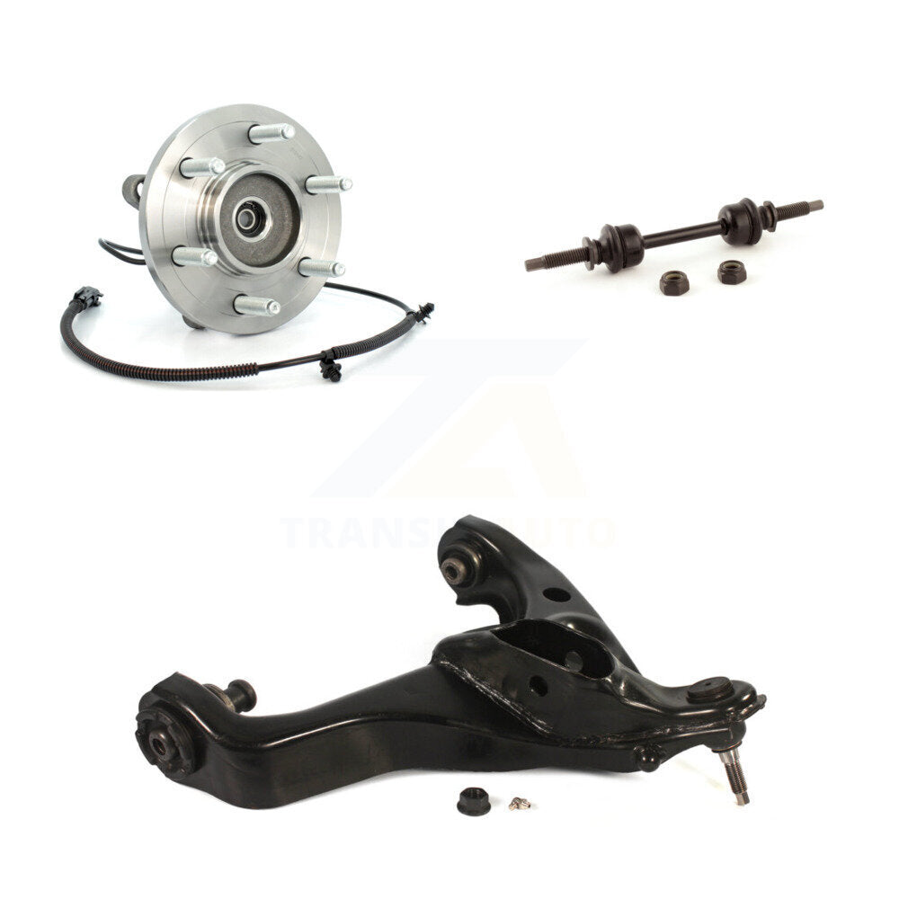 Hub Bearing Lower Control Arm with Ball Joint Link Front Left Kit For Ford F-150