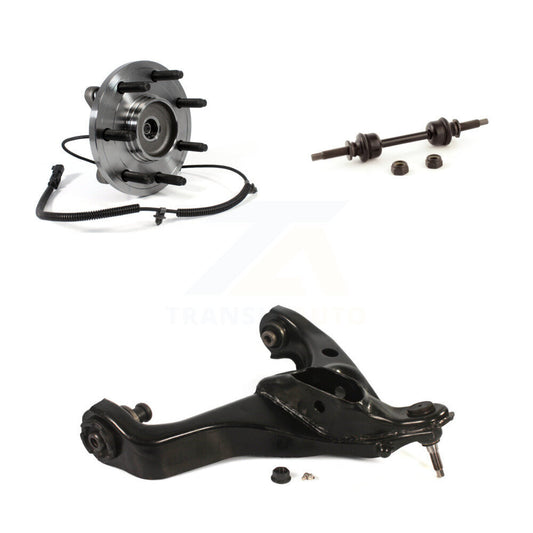 Bearing Lower Control Arm & Link Front Left Kit For Ford F-150 With 7 Lug Wheels