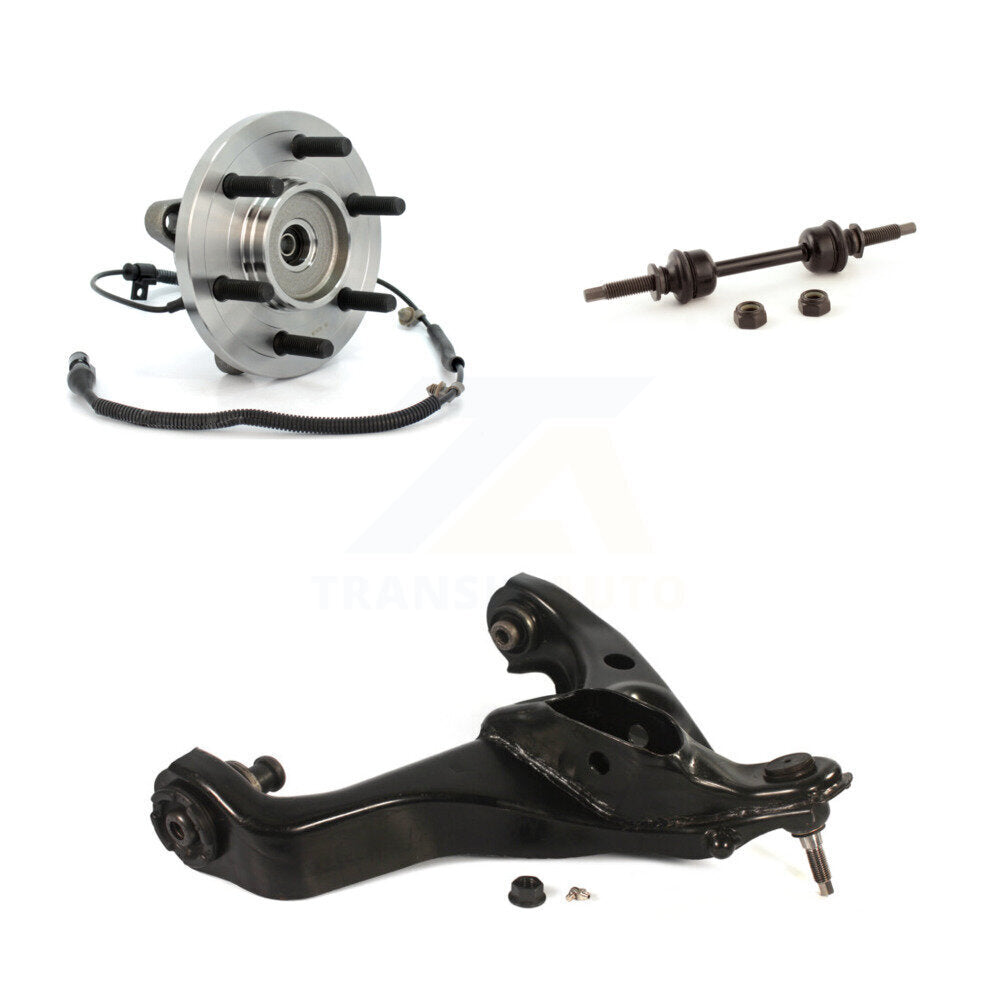 Hub Bearing Lower Control Arm with Ball Joint Link Front Left Kit For Ford F-150