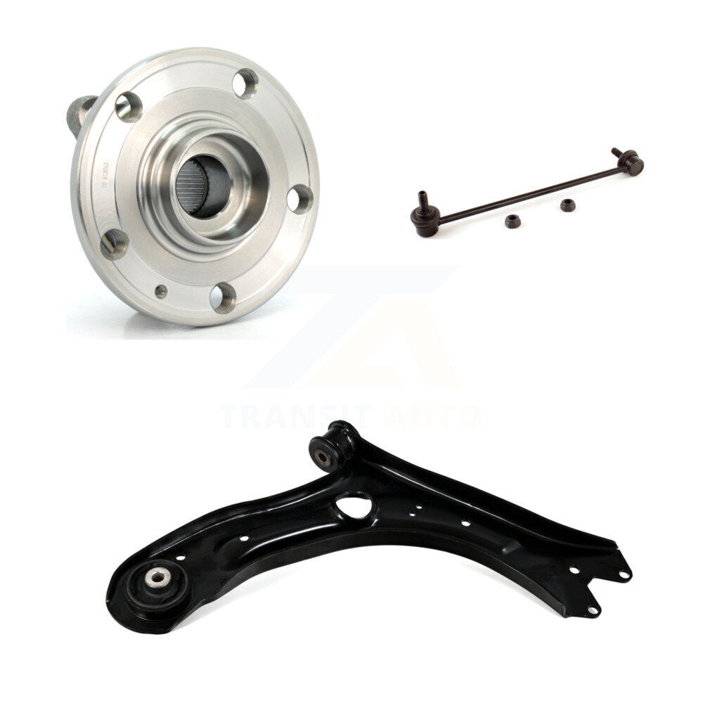 Hub Bearing Lower Control Arm & Link Front Left Kit For Volkswagen Passat Beetle