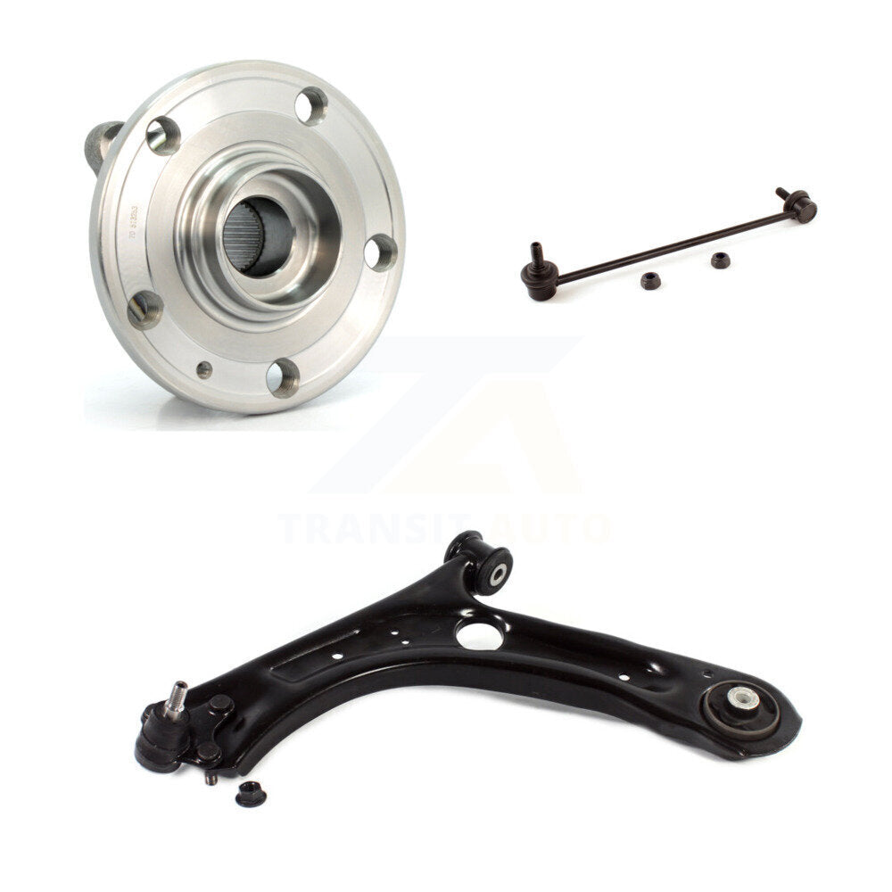 Bearing Lower Control Arm w/ Ball Joint Link Front Left Kit For Volkswagen Jetta