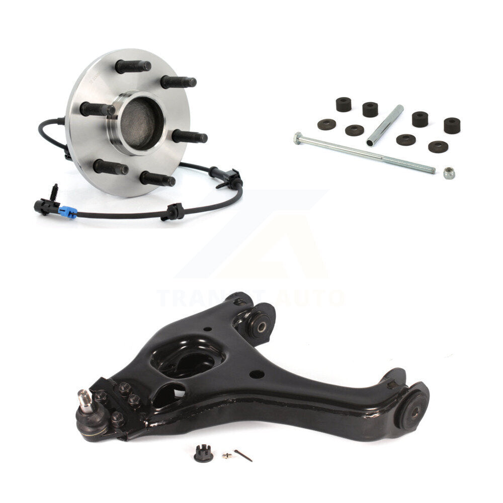 Bearing Lower Control Arm & Link Front Left Kit For Chevrolet Silverado 1500 GMC