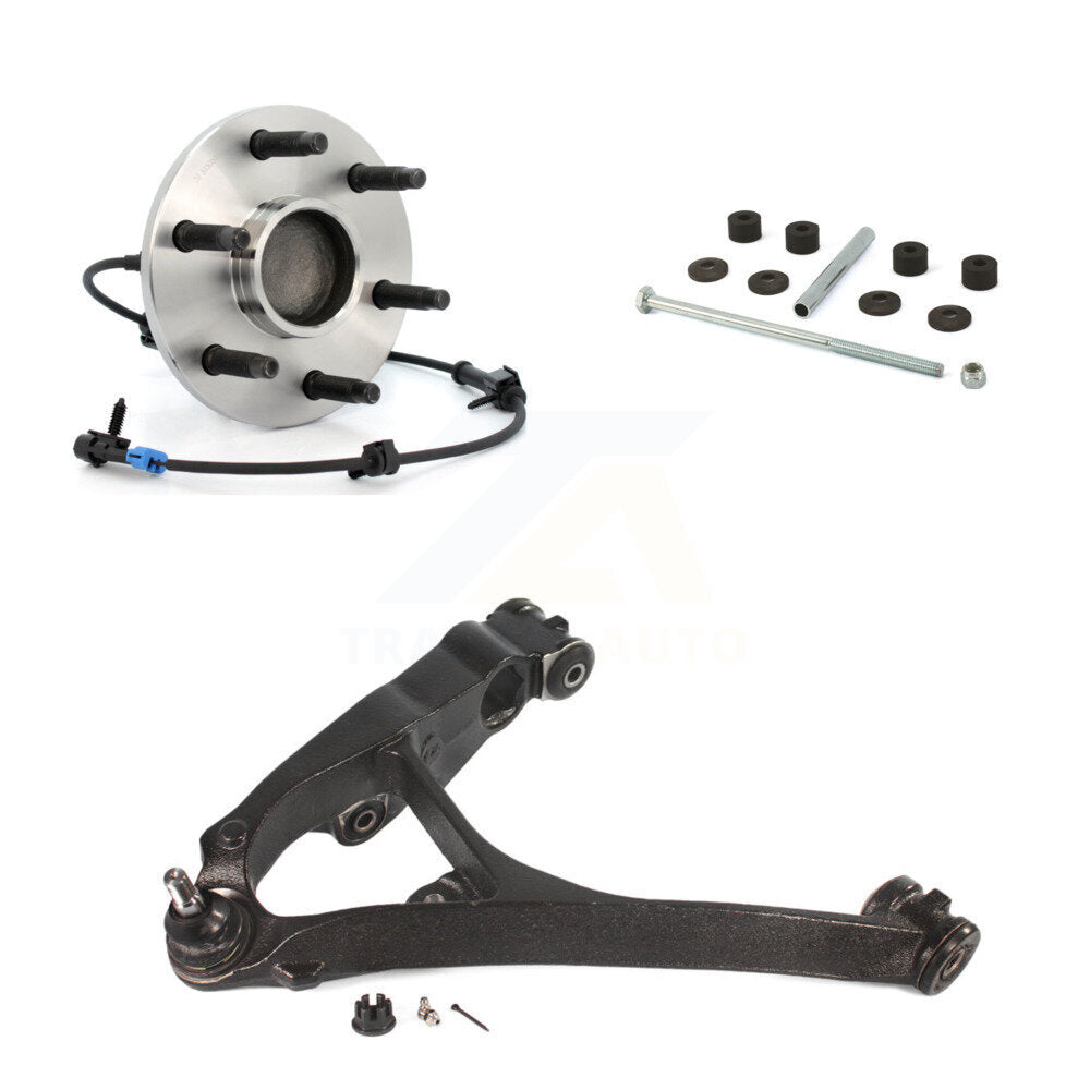 Bearing Lower Control Arm & Link Front Left Kit For Chevrolet GMC Sierra 1500 XL