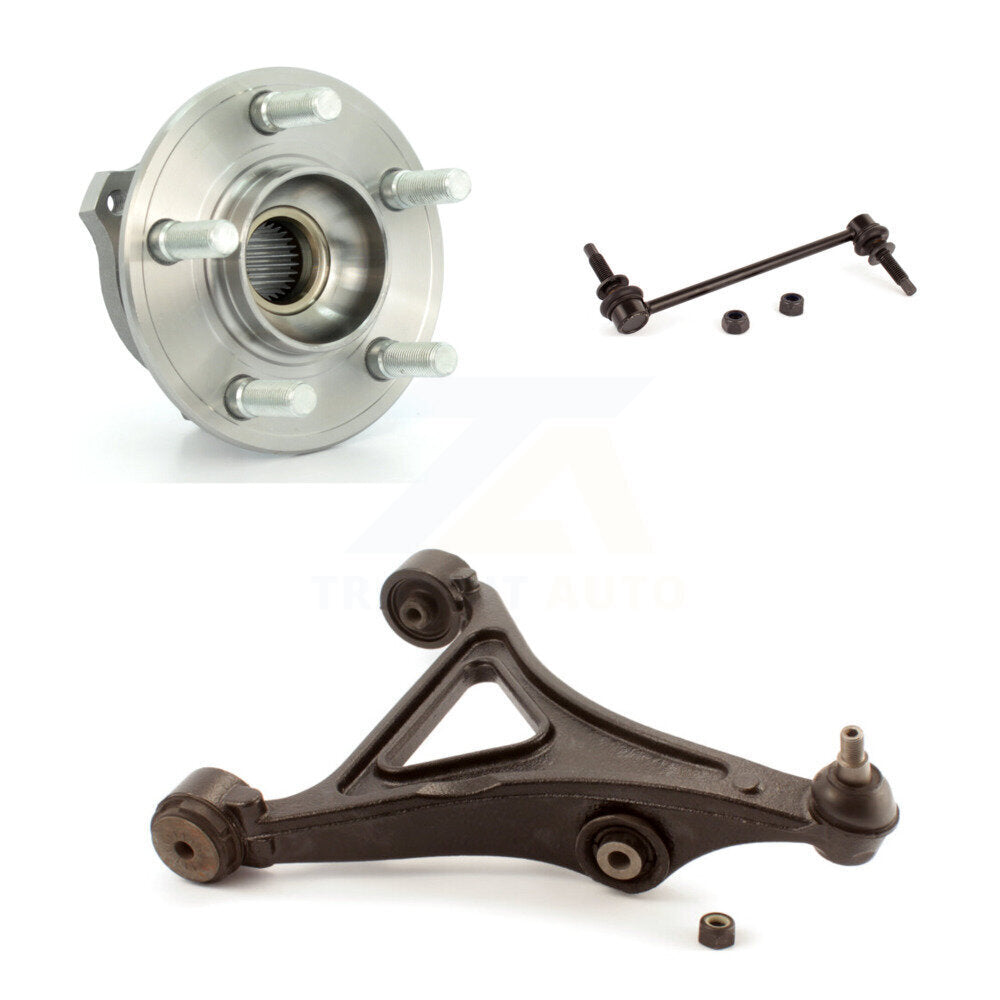Hub Bearing Lower Control Arm Link Front Left Kit For Chrysler 300 Dodge Charger