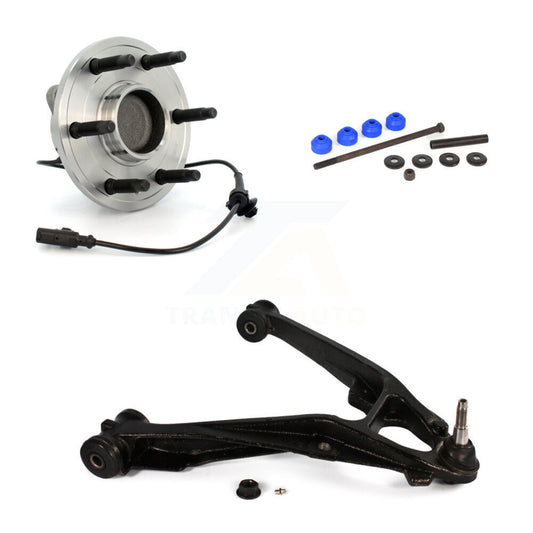 Bearing Lower Control Arm & Link Front Left Kit For Chevrolet GMC Sierra 1500 XL