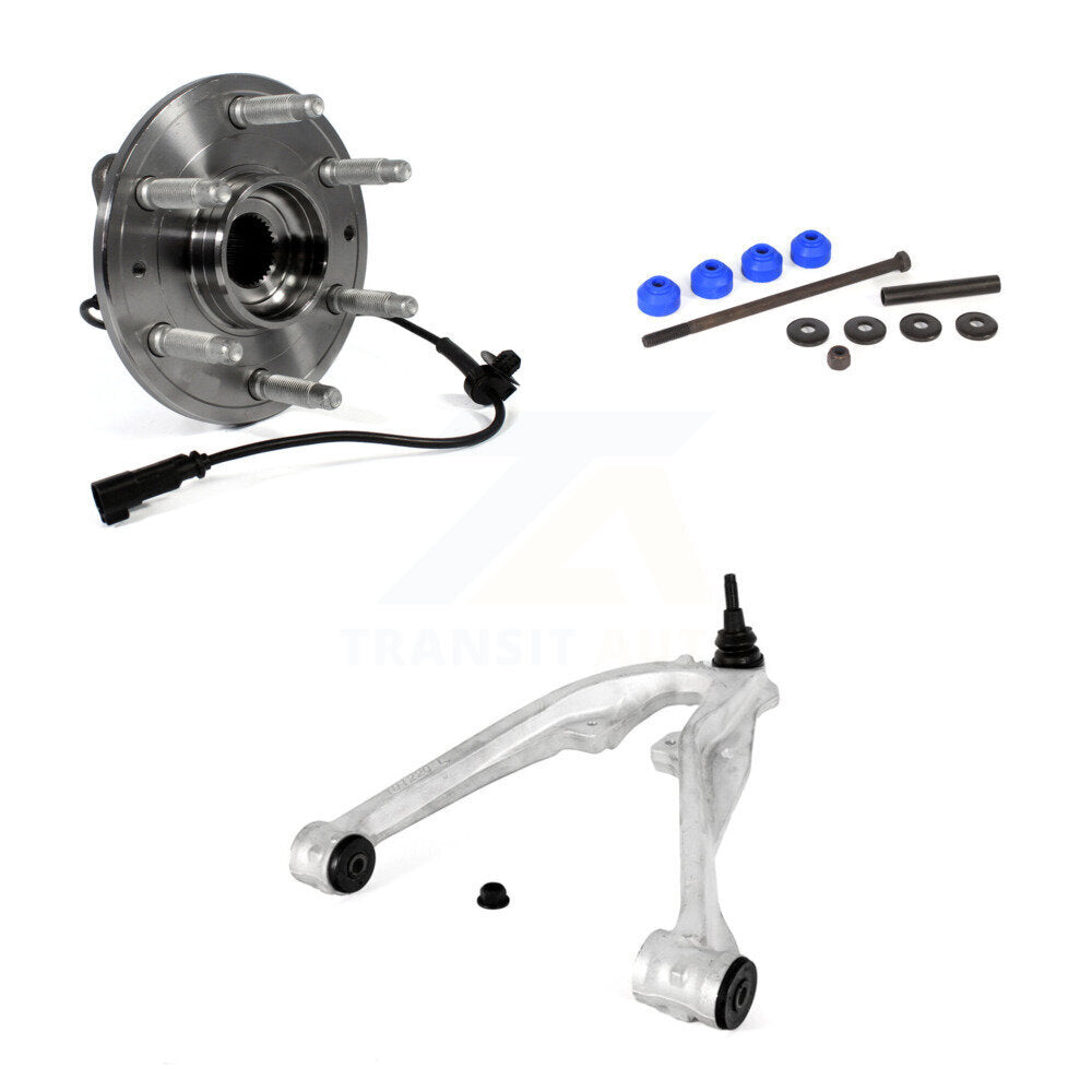 Bearing Lower Control Arm & Link Front Left Kit For GMC Chevrolet Sierra 1500 XL
