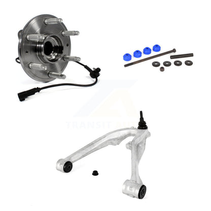 Bearing Lower Control Arm & Link Front Left Kit For GMC Chevrolet Sierra 1500 XL