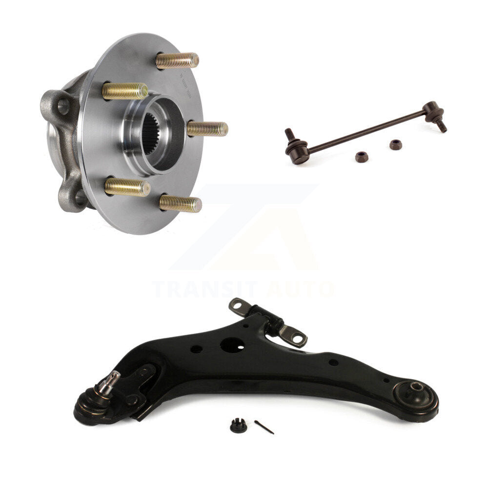 Hub Bearing Lower Control Arm Link Front Left Kit For Lexus RX350 RX450h RX350L