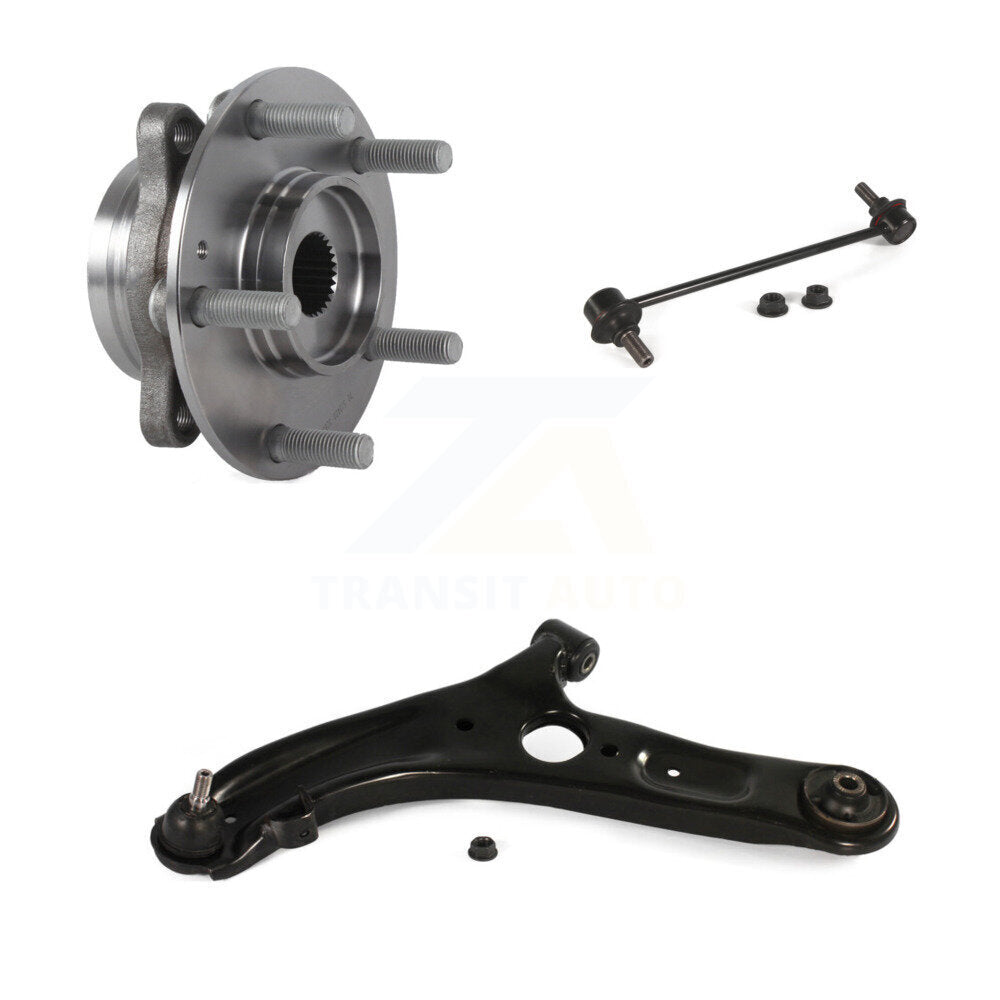 Bearing Lower Control Arm & Link Front Left Kit For 2017 Hyundai Elantra GT Base