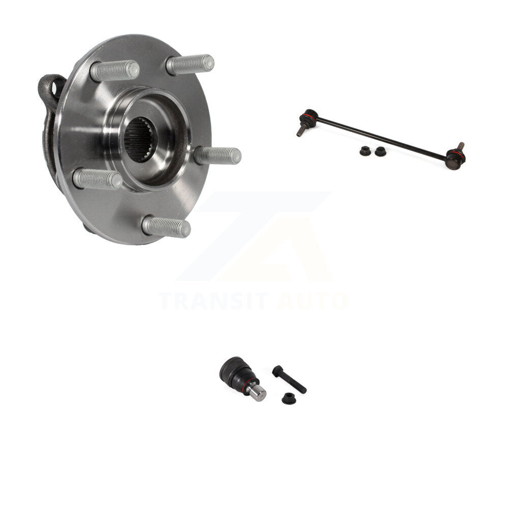 Hub Bearing Lower Ball Joint And Sway Bar Link Front Right Kit For Mazda 3 Sport