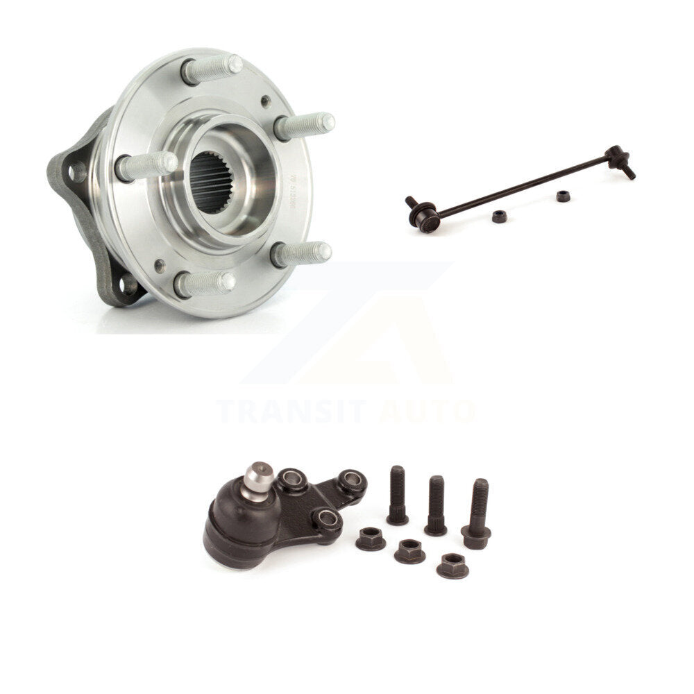 Hub Bearing Lower Ball Joint Link Front Right Kit For 2007-2012 Hyundai Veracruz