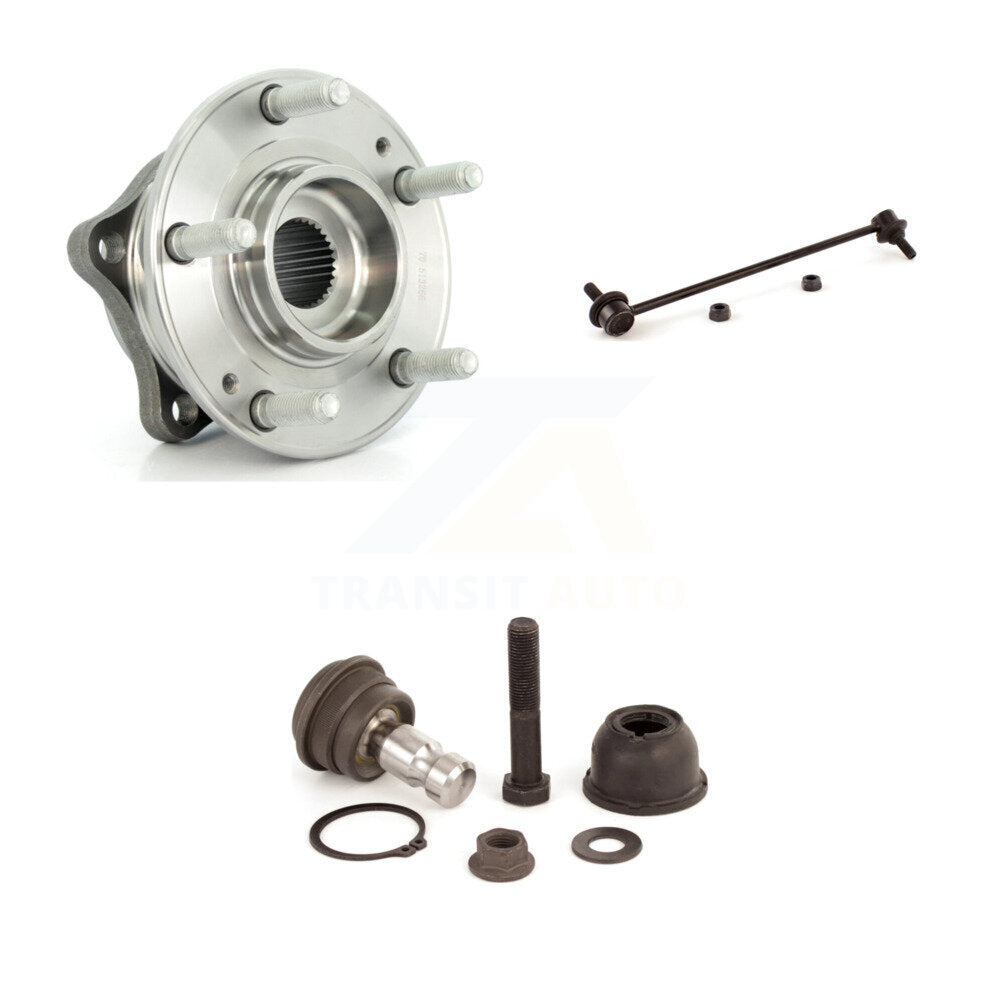 Bearing Lower Ball Joint & Link Front Right Kit For Hyundai Santa Fe Kia Sorento