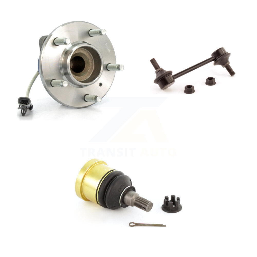 Hub Bearing Lower Ball Joint Sway Bar Stabilizer Link Front Kit For Cadillac CTS