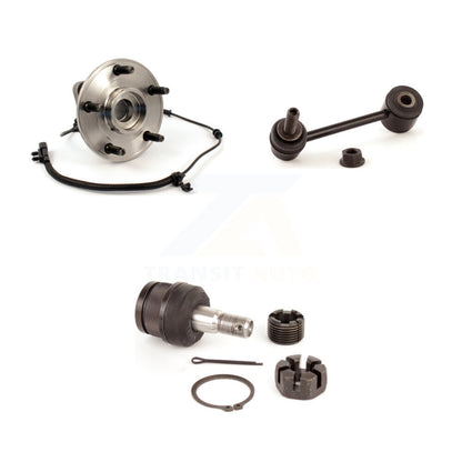 Hub Bearing Lower Ball Joint Sway Bar Link Front Kit For 2007-2010 Jeep Wrangler