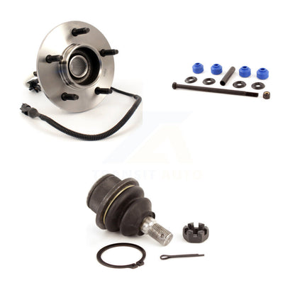 Hub Bearing Lower Ball Joint Link Front Kit For Ford F-150 4WD with 4-Wheel ABS