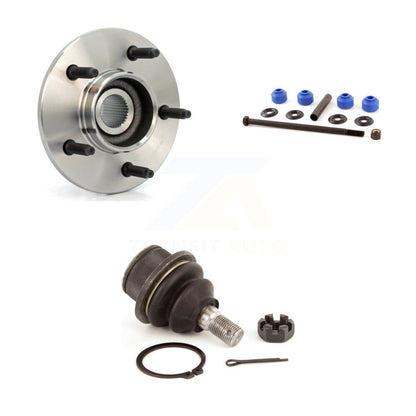 Hub Bearing Lower Ball Joint Link Front Kit For Ford F-150 4WD with 2-Wheel ABS