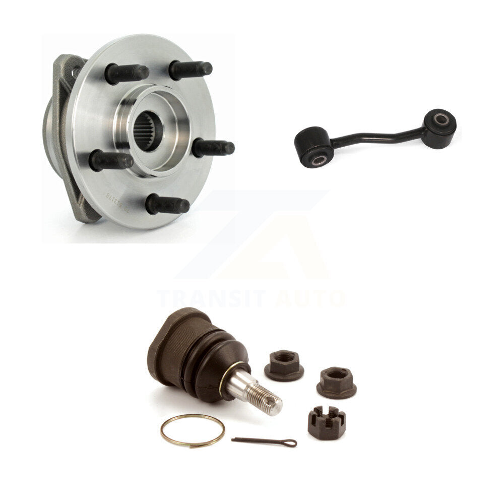 Bearing Lower Ball Joint & Sway Bar Link Front Kit For 2005 Jeep Liberty Non-ABS