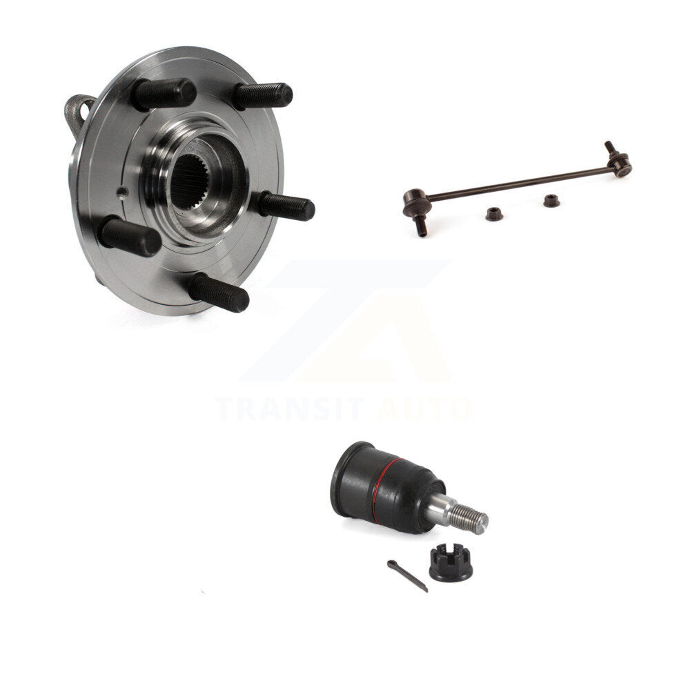 Hub Bearing Lower Ball Joint Sway Bar Link Front Kit For 2011-2017 Honda Odyssey