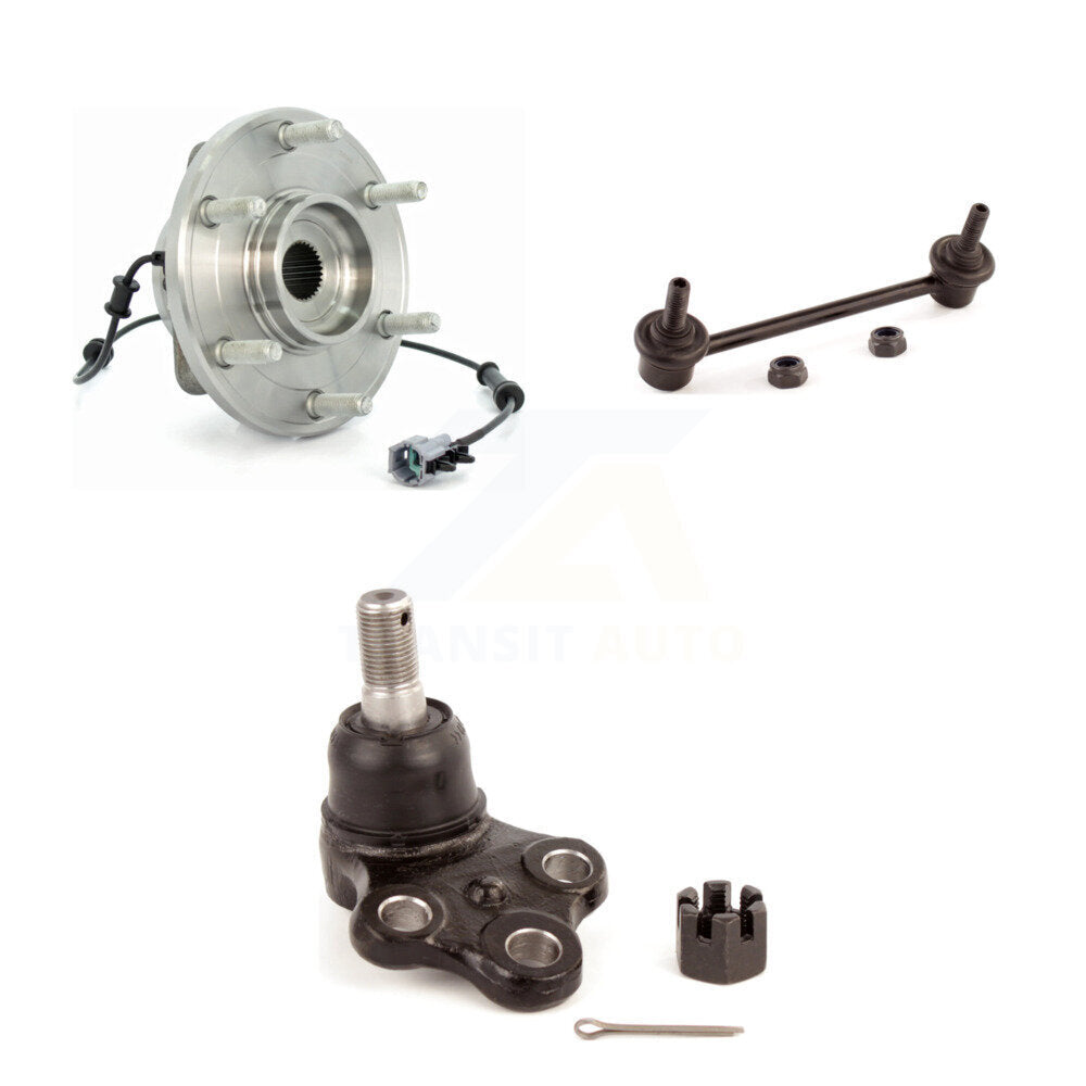 Hub Bearing Lower Ball Joint And Link Front Kit For 2004 Nissan Pathfinder LE SE