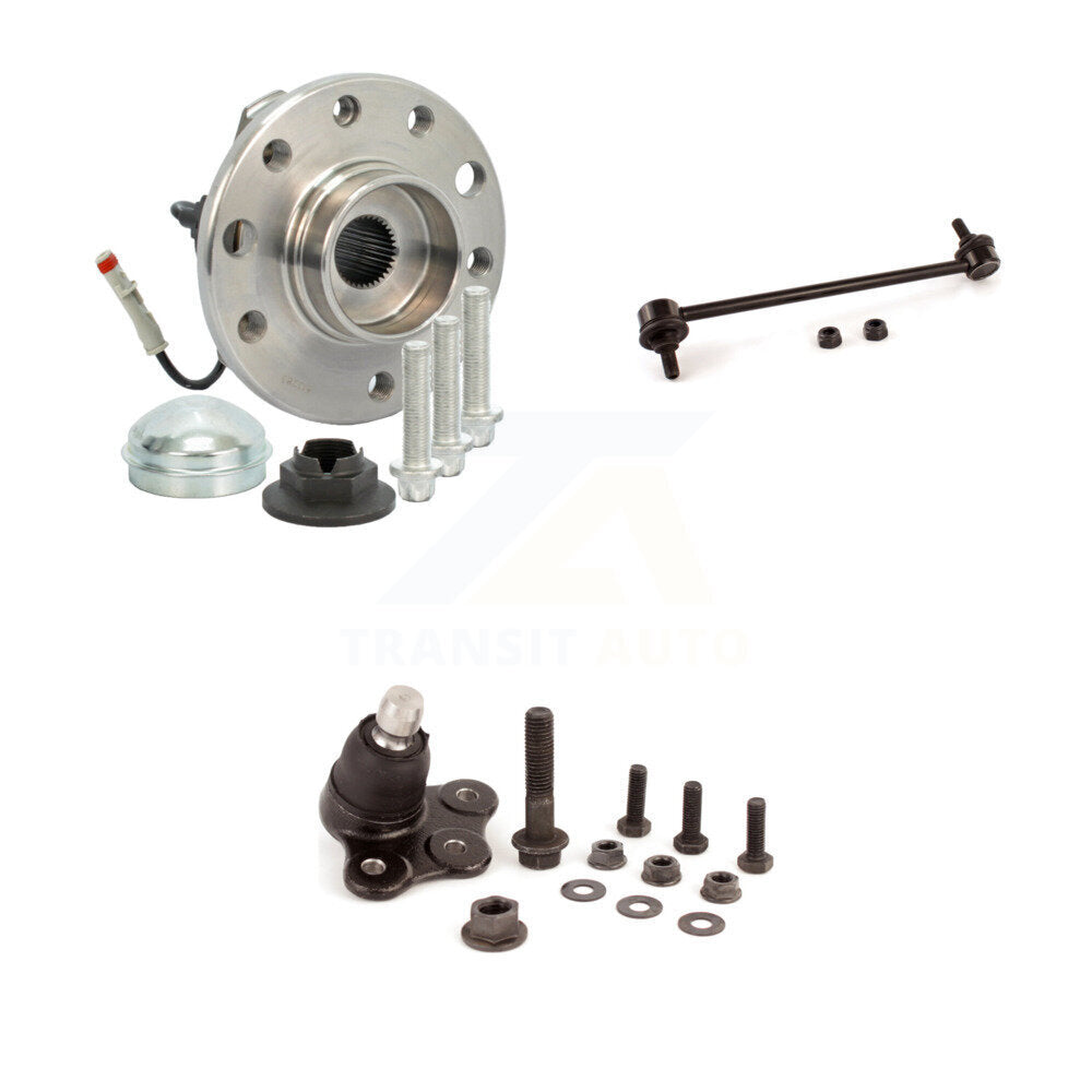 Hub Bearing Lower Ball Joint Sway Bar Link Front Kit For 2008-2009 Saturn Astra