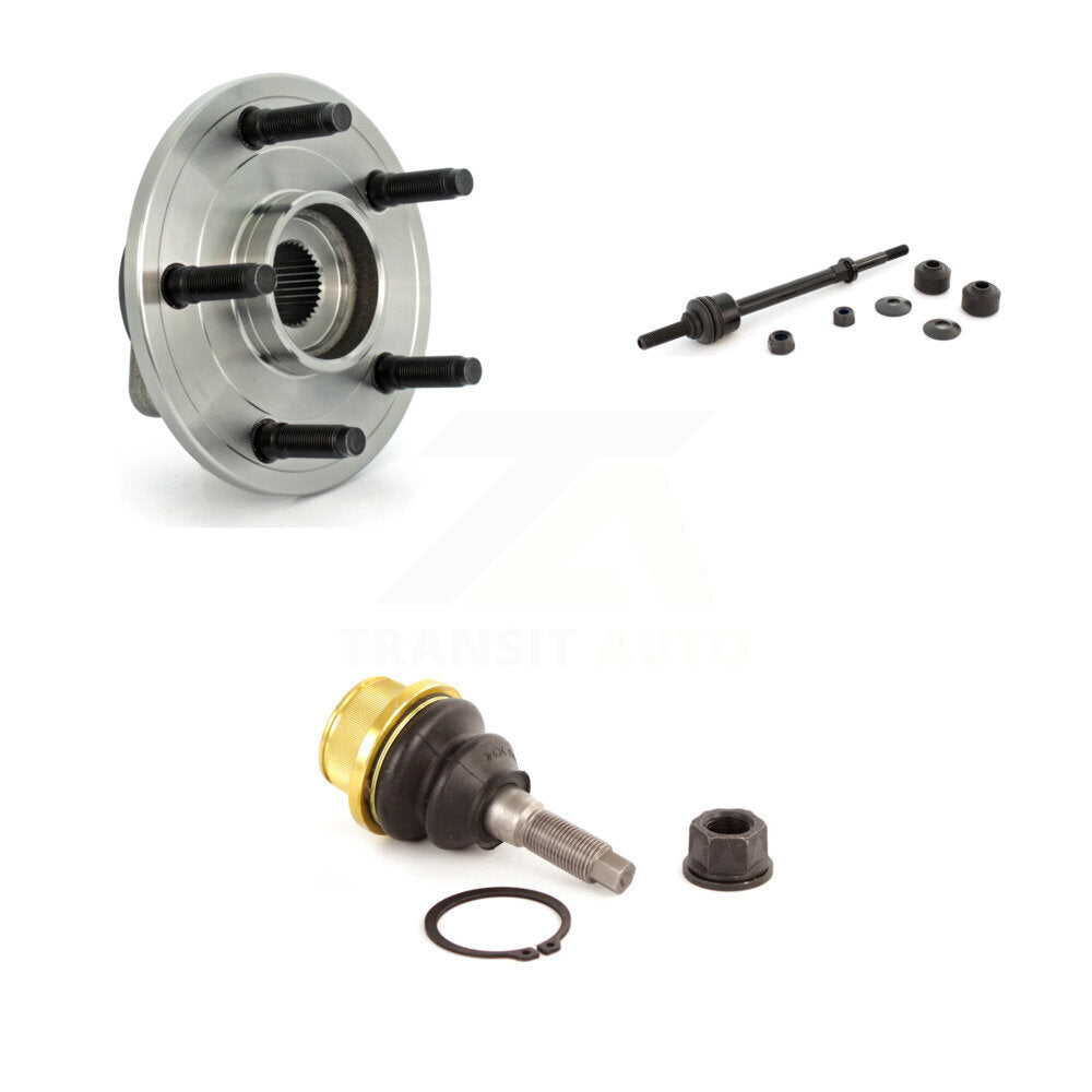 Hub Bearing Lower Ball Joint Link Front Kit For Dodge Ram 1500 With 5 Lug Wheels