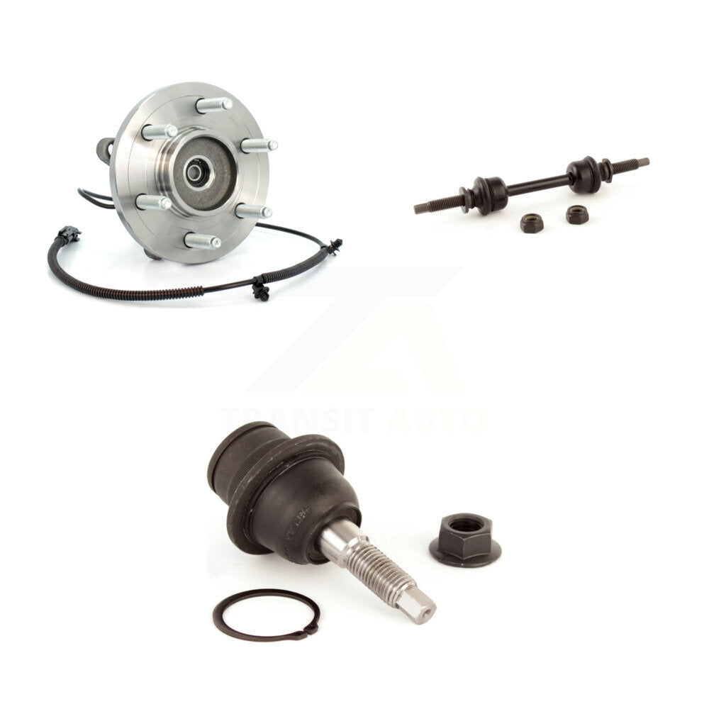 Hub Bearing Lower Ball Joint & Sway Bar Stabilizer Link Front Kit For Ford F-150