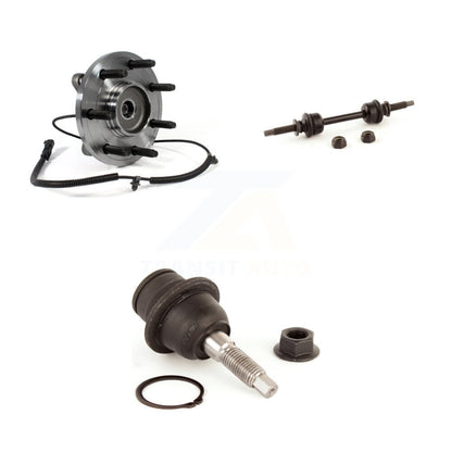 Hub Bearing Lower Ball Joint And Link Front Kit For Ford F-150 With 7 Lug Wheels