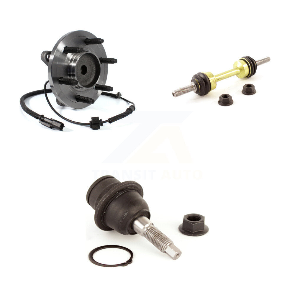 Hub Bearing Lower Ball Joint & Link Front Kit For Ford F-150 Expedition Lincoln