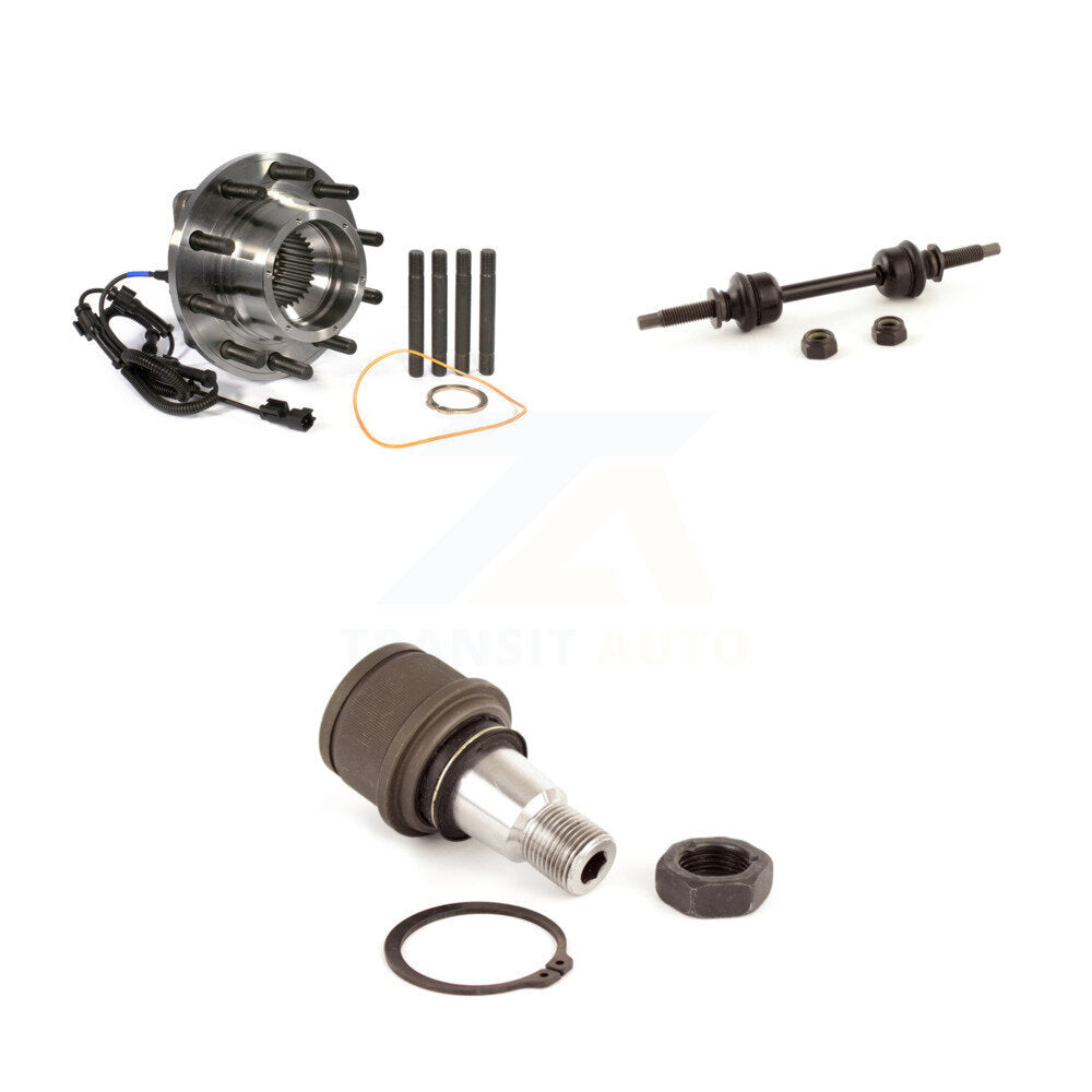 Hub Bearing Lower Ball Joint & Sway Bar Link Front Kit For Ford F-450 Super Duty