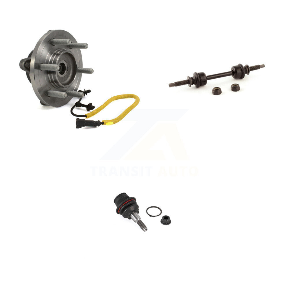 Hub Bearing Lower Ball Joint & Sway Bar Stabilizer Link Front Kit For Ford F-150