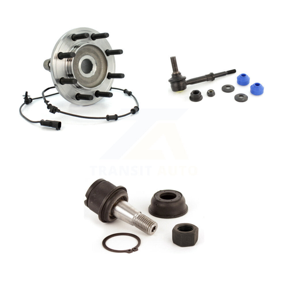 Hub Bearing Lower Ball Joint And Sway Bar Link Front Kit For Dodge Ram 2500 3500
