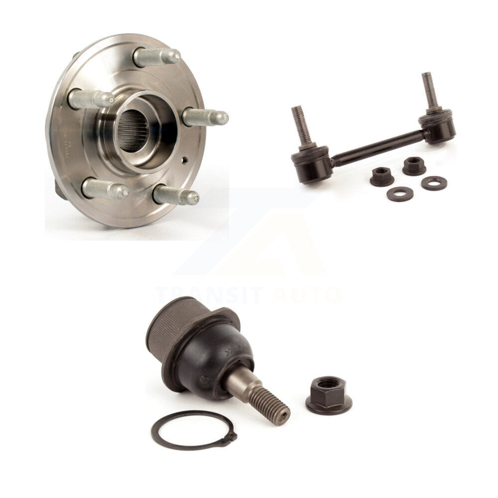 Hub Bearing Lower Ball Joint Sway Bar Stabilizer Link Front Kit For Cadillac CTS