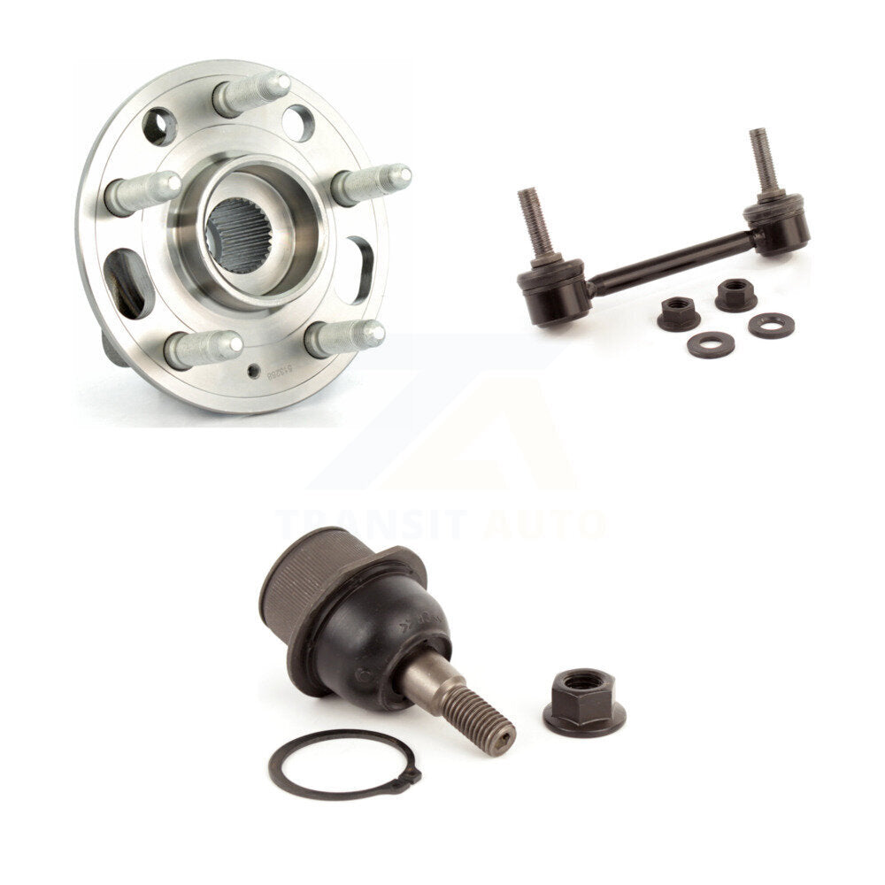 Hub Bearing Lower Ball Joint Sway Bar Stabilizer Link Front Kit For Cadillac CTS