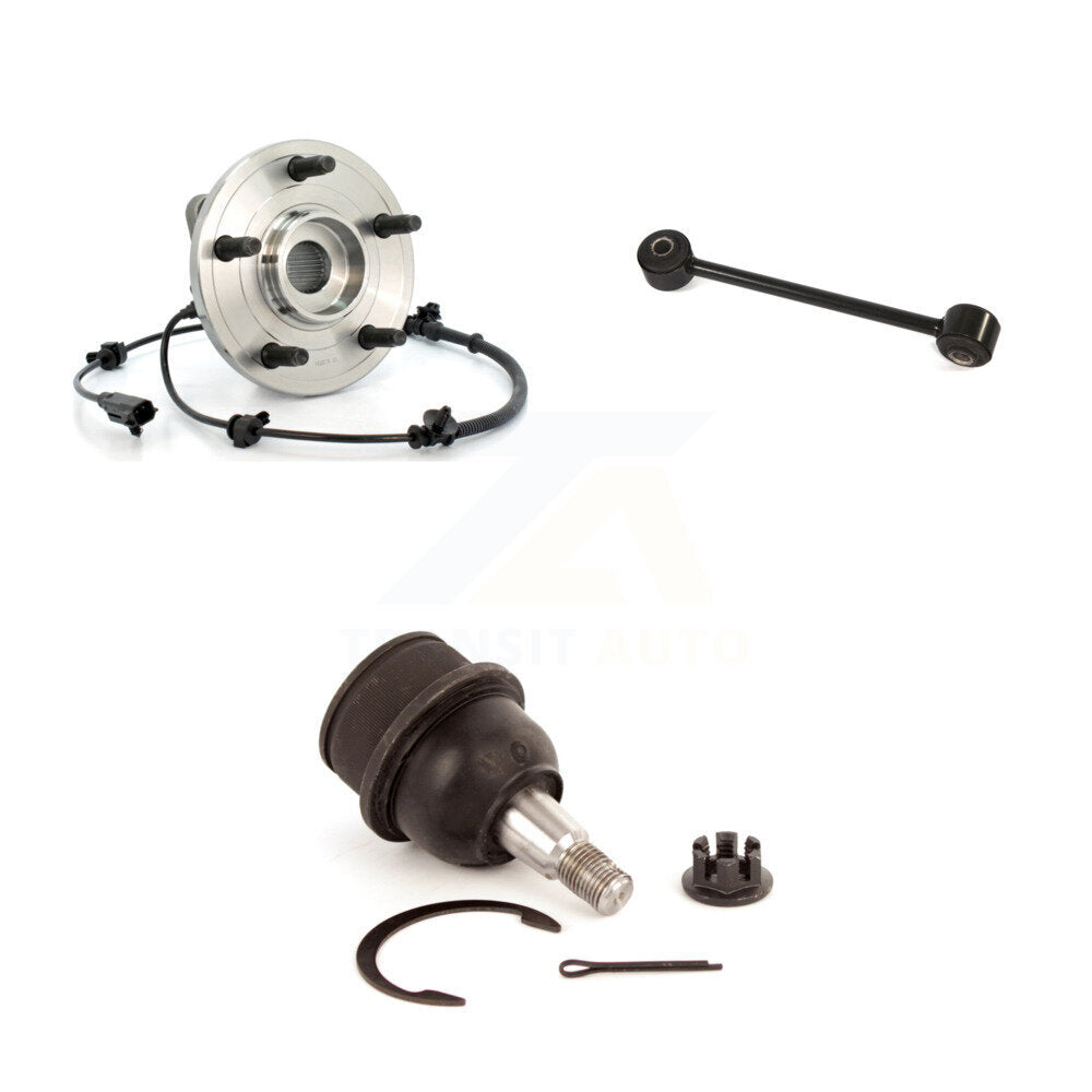 Hub Bearing Lower Ball Joint & Link Front Kit For Jeep Grand Cherokee Commander