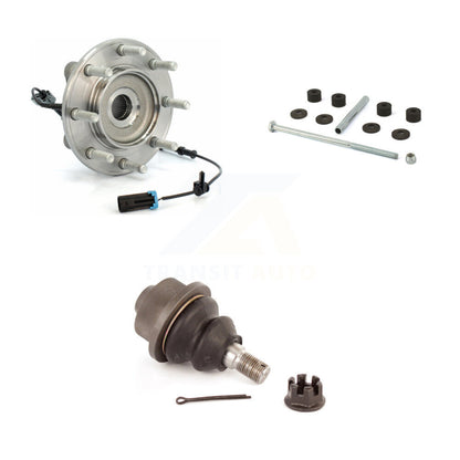 Hub Bearing Lower Ball Joint And Link Front Kit For GMC Sierra 3500 HD Chevrolet