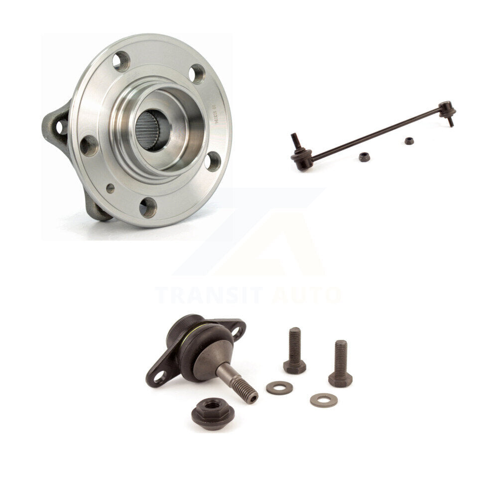 Hub Bearing Lower Ball Joint Sway Bar Link Front Kit For Volvo S60 XC70 V70 S80