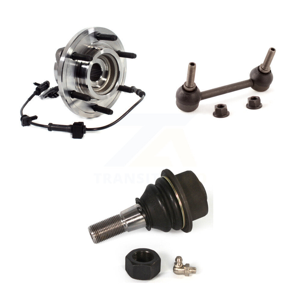 Hub Bearing Lower Ball Joint Sway Bar Link Front Kit For 2009-2010 Hummer H3T H3