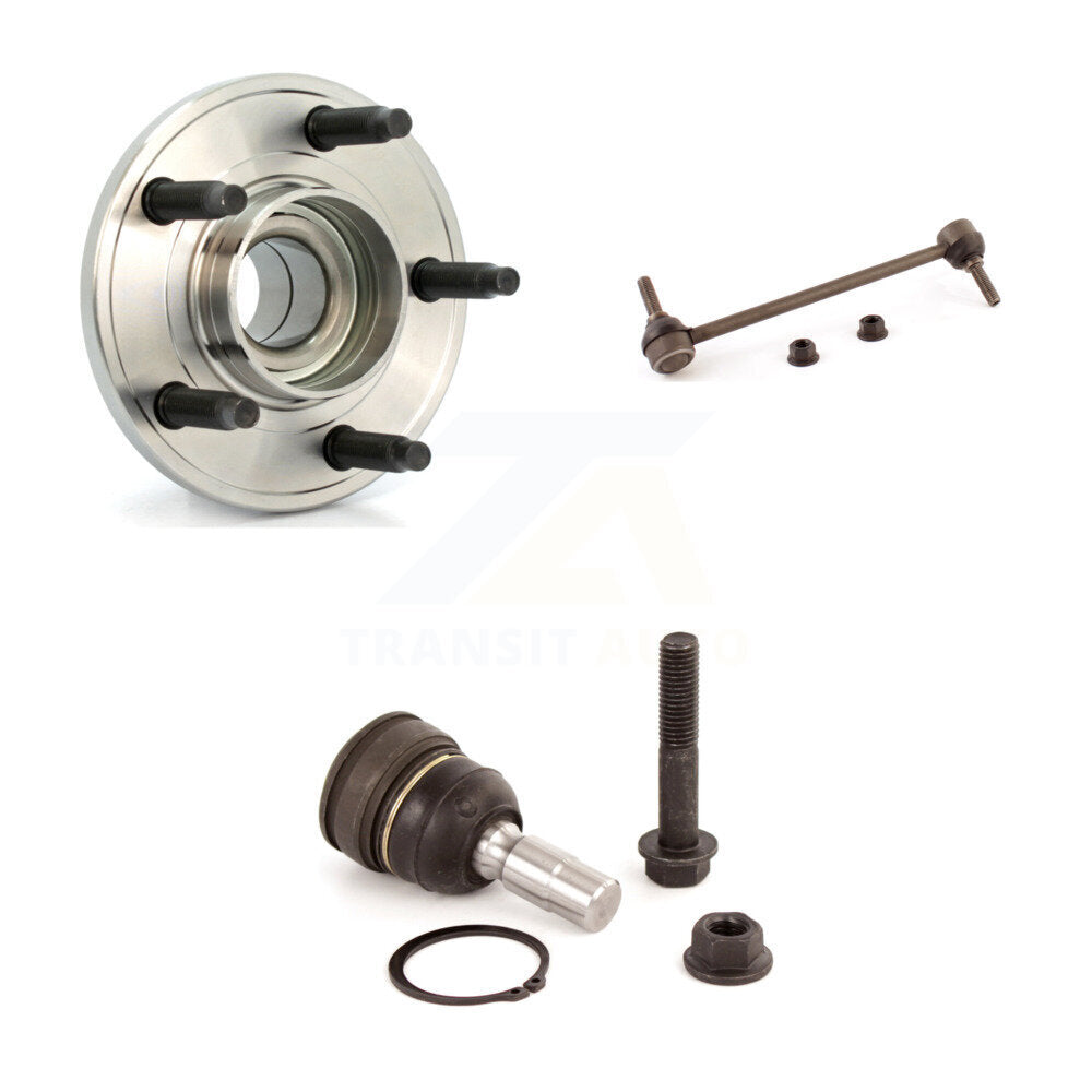 Hub Bearing Lower Ball Joint Sway Bar Stabilizer Link Front Kit For Ford Mustang