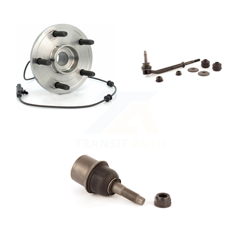 Hub Bearing Lower Ball Joint Sway Bar Link Front Kit For 2004-2005 Dodge Durango