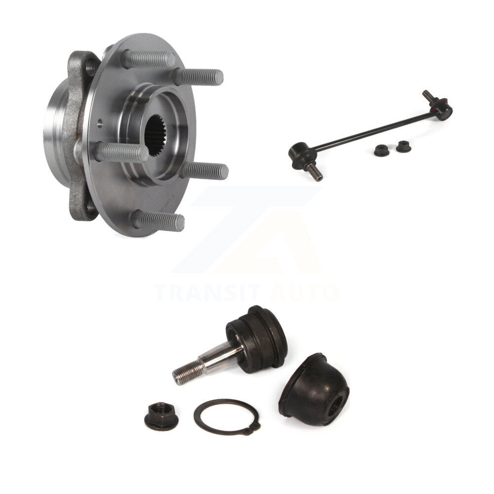 Hub Bearing Lower Ball Joint Sway Bar Link Front Kit For 2017 Hyundai Elantra GT