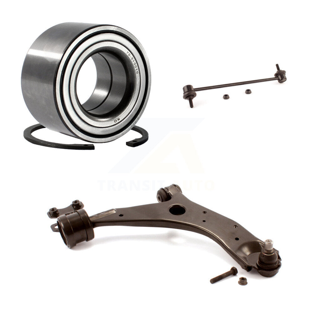 Wheel Bearing Lower Control Arm with Ball Joint Link Front Right Kit For Mazda 3
