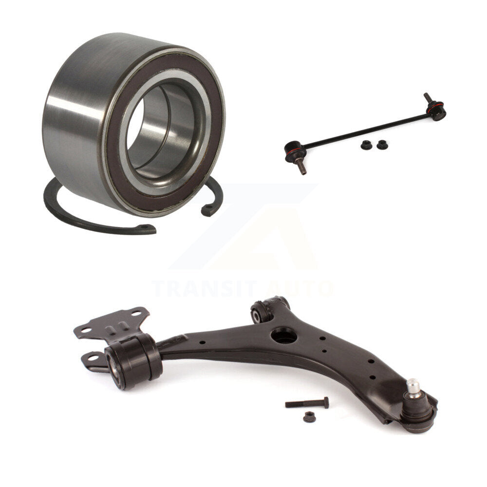 Wheel Bearing Lower Control Arm Link Front Right Kit For 2010-2013 Mazda 3 Sport