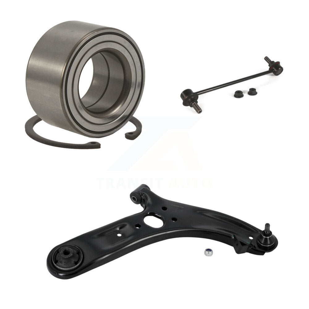 Bearing Lower Control Arm And Link Front Right Kit For 2012-2017 Hyundai Accent