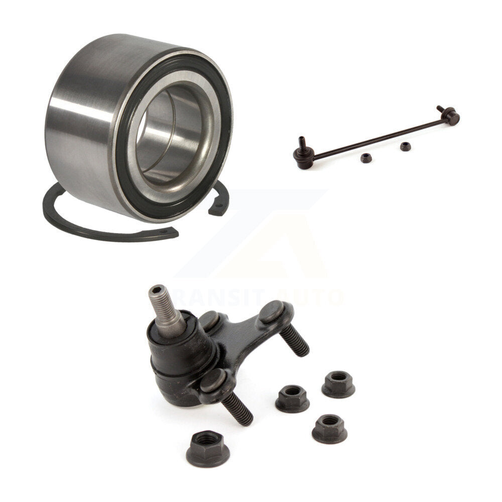 Bearing Lower Ball Joint & Sway Bar Link Front Left Kit For Volkswagen Jetta GTI