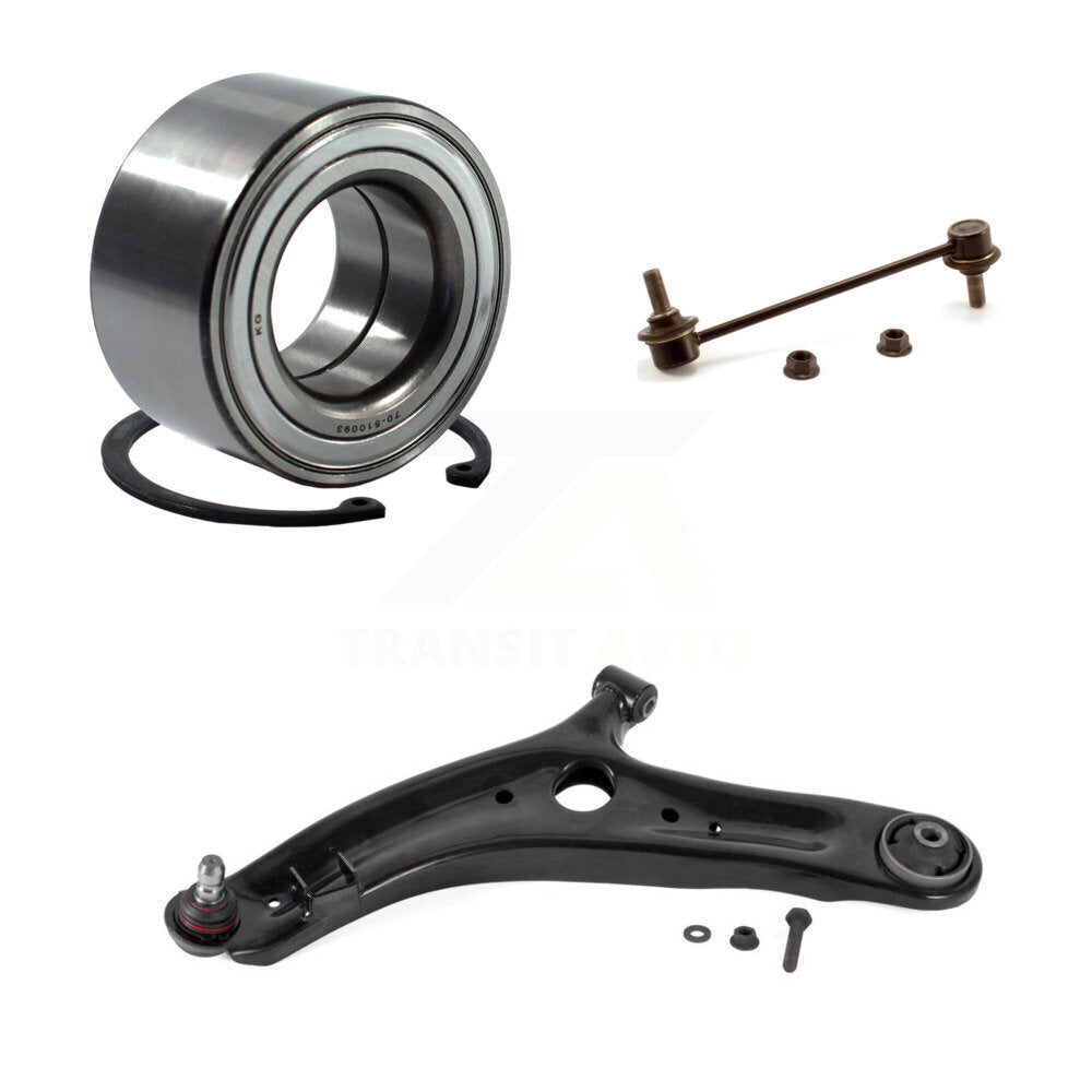 Wheel Bearing Lower Control Arm with Ball Joint Link Front Left Kit For Kia Soul