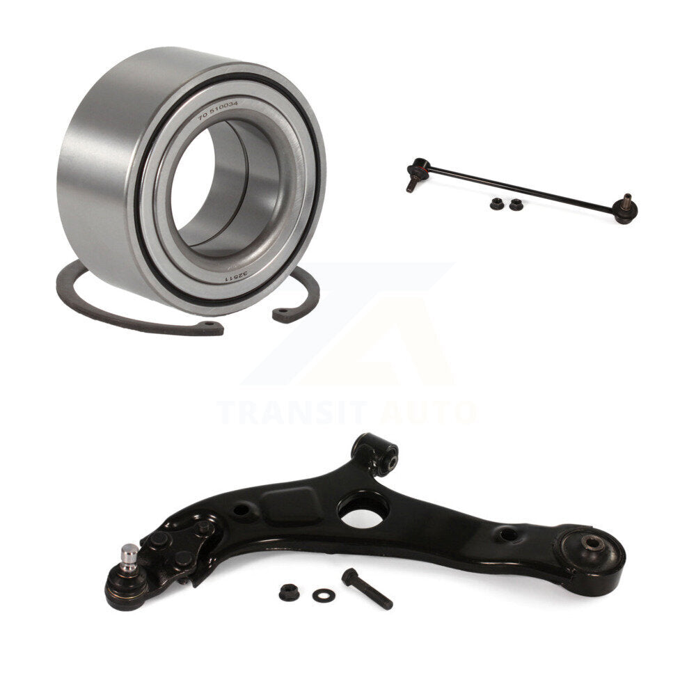 Bearing Lower Control Arm & Link Front Left Kit For 11-12 Kia Optima GAS engine